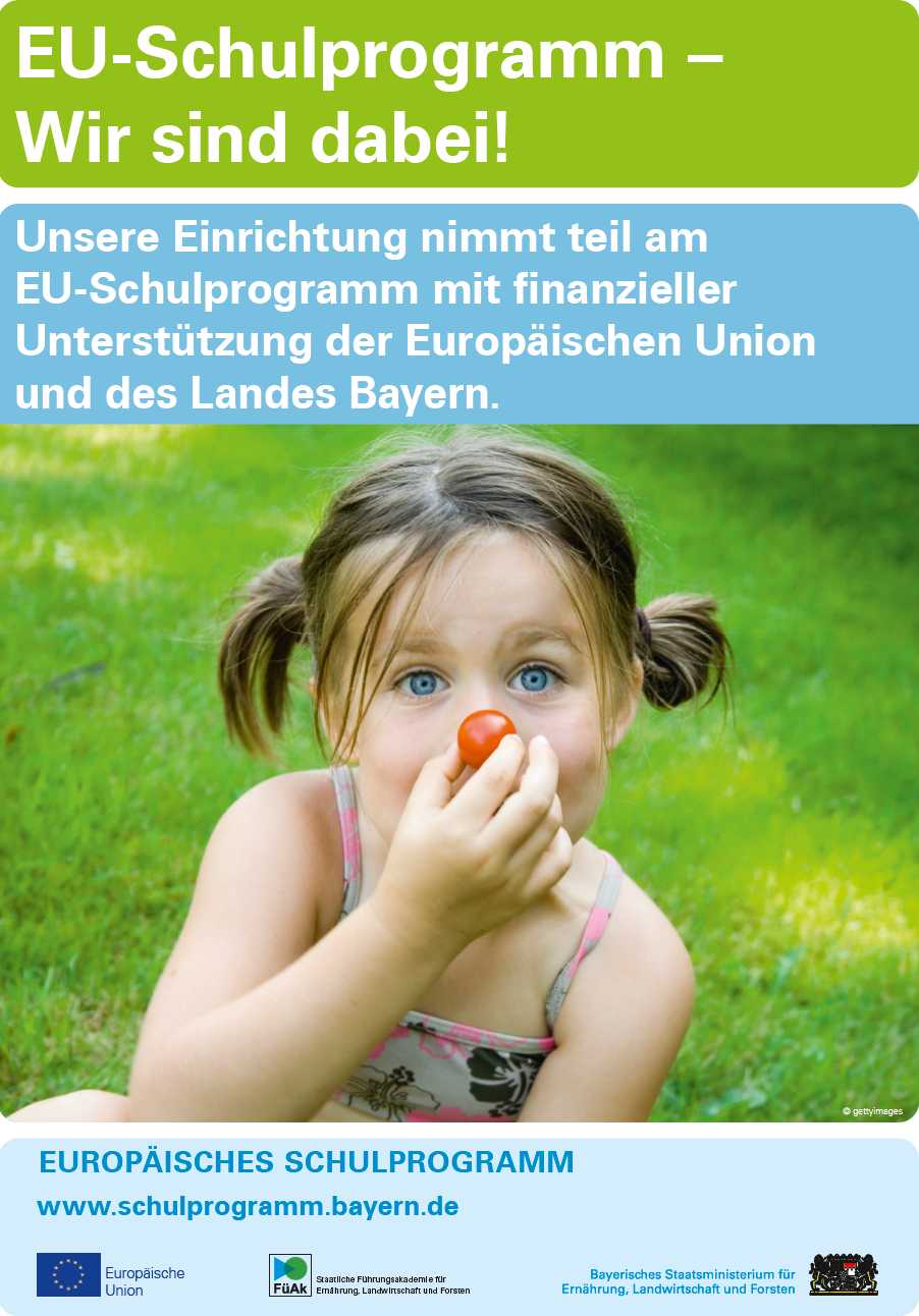 Poster zur Teilnahme am Schulfruchtprogramm